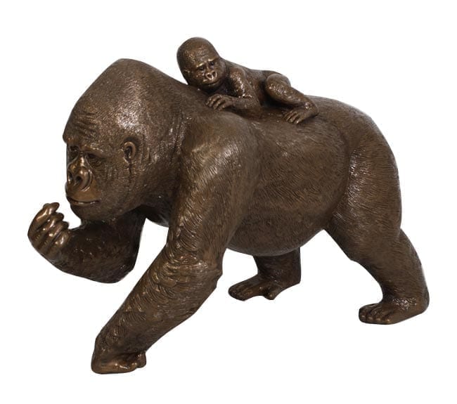 Life Size Gorilla withbaby resin Statue