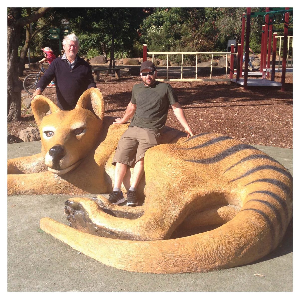 Natureworks Australia Thylacine Tasmaniantiger LargerThanLife size