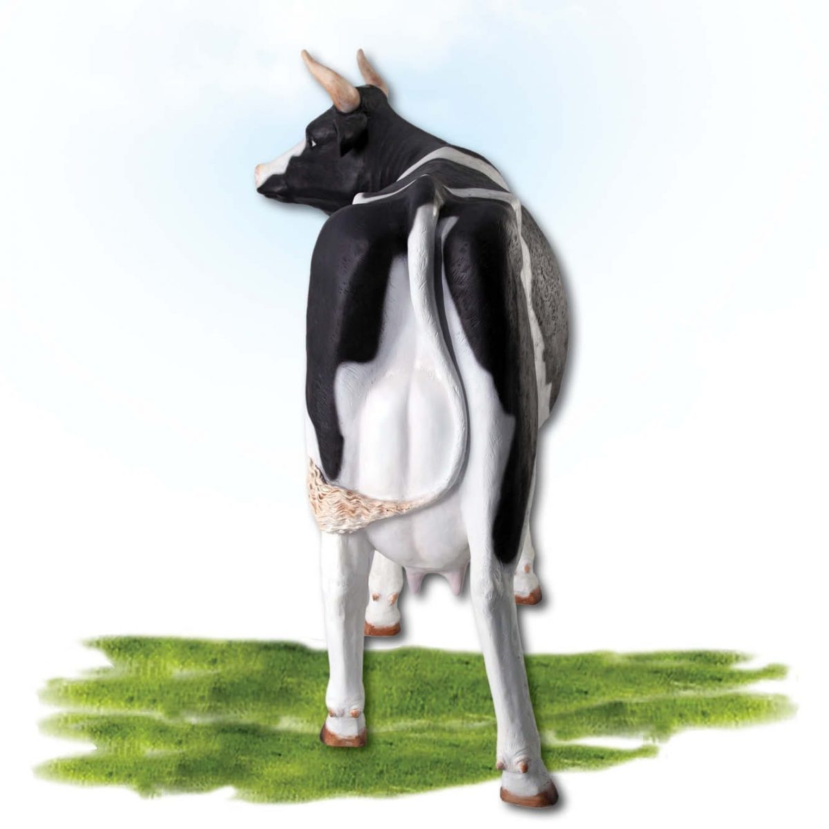 Life Size Cow Friesian Standing Sculptures