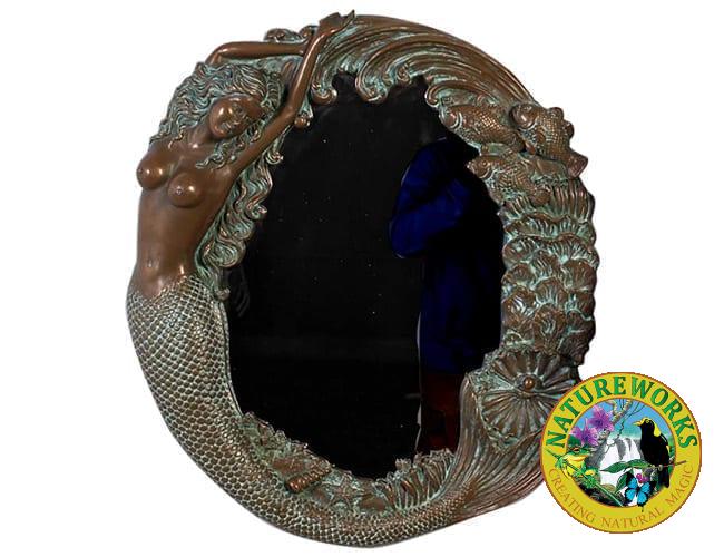 Mermaid Mirror NTGrnshBrnze