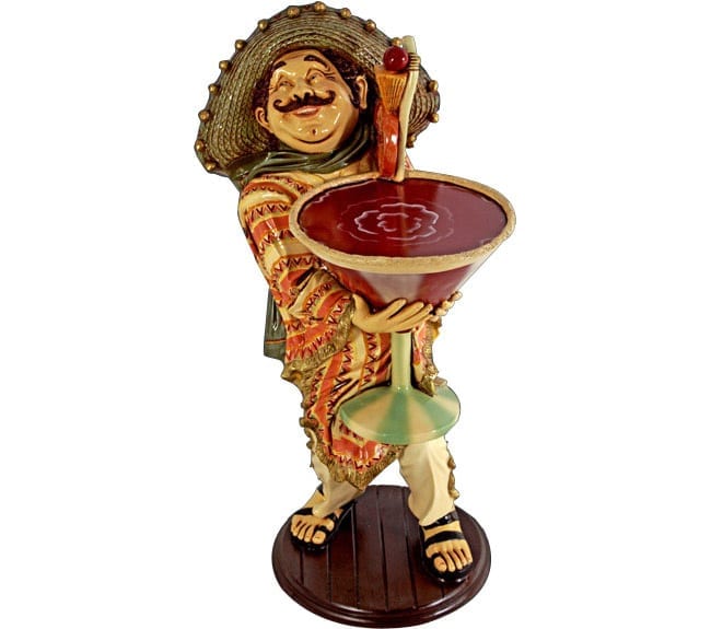 Mexican Cocktail Waiter Statue ft