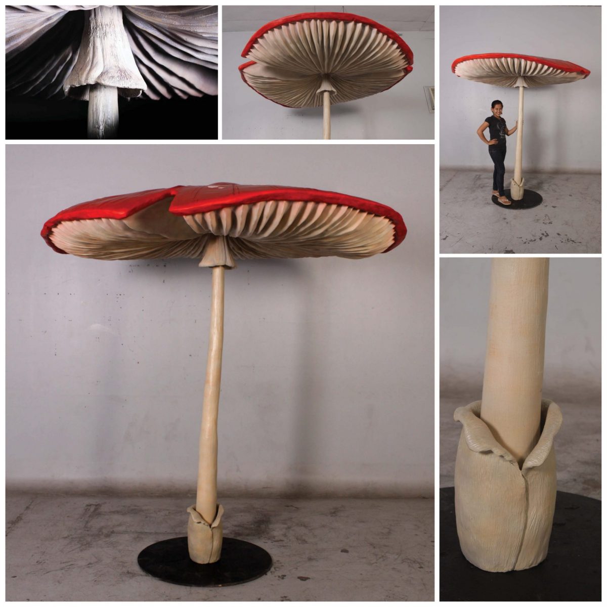 Natureworks Australia Fantasy themed mushroom prop 2m high with beautiful fine details and vibrant colours.