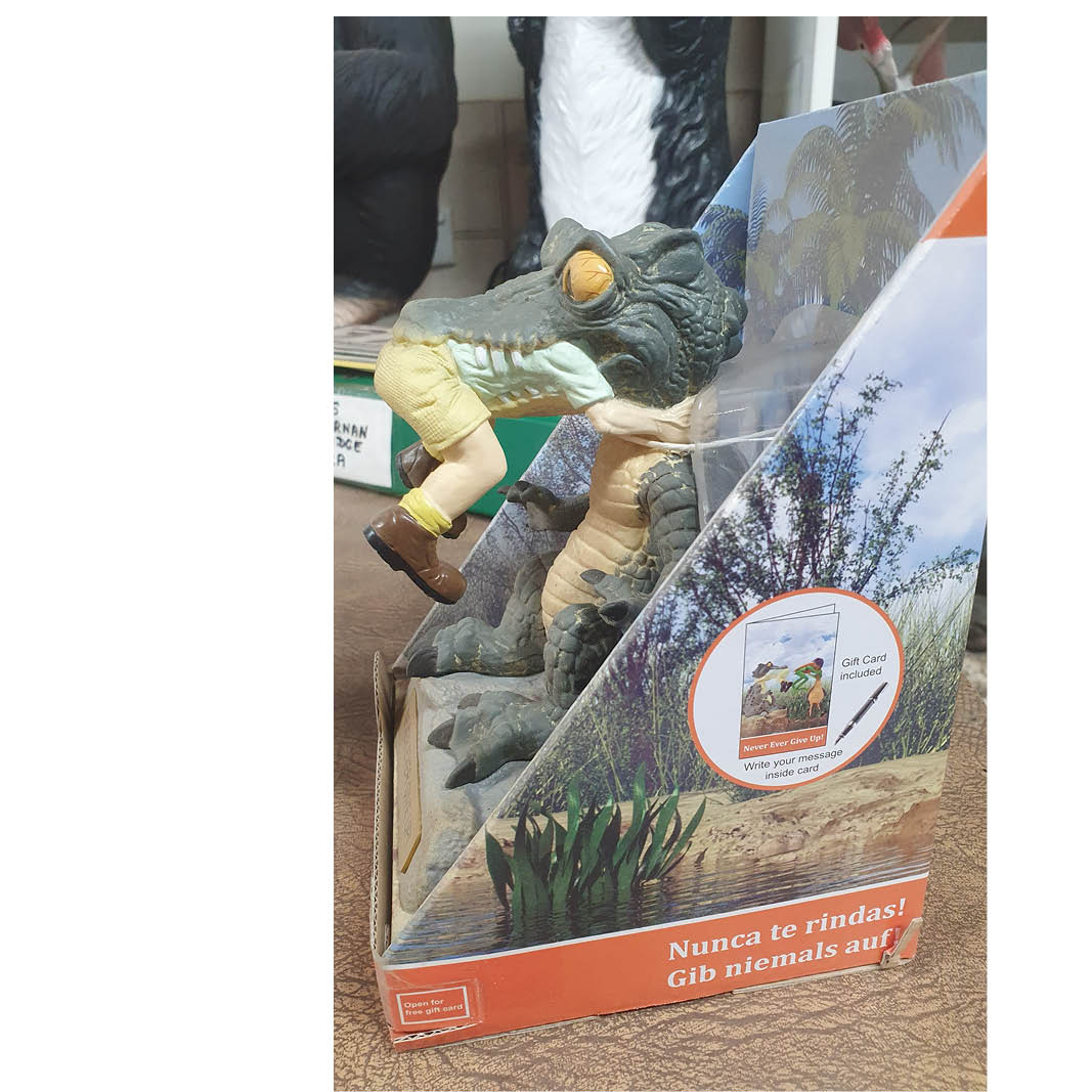 Natureworks Australia Never Ever Give Up Figurine – Crocodile trying to swallow...! - Image 3