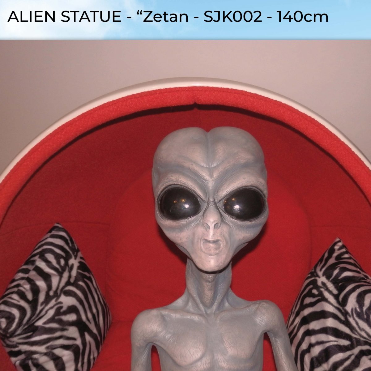 Natureworks Australia Alien - Zetan - full 3D model - standing ina display