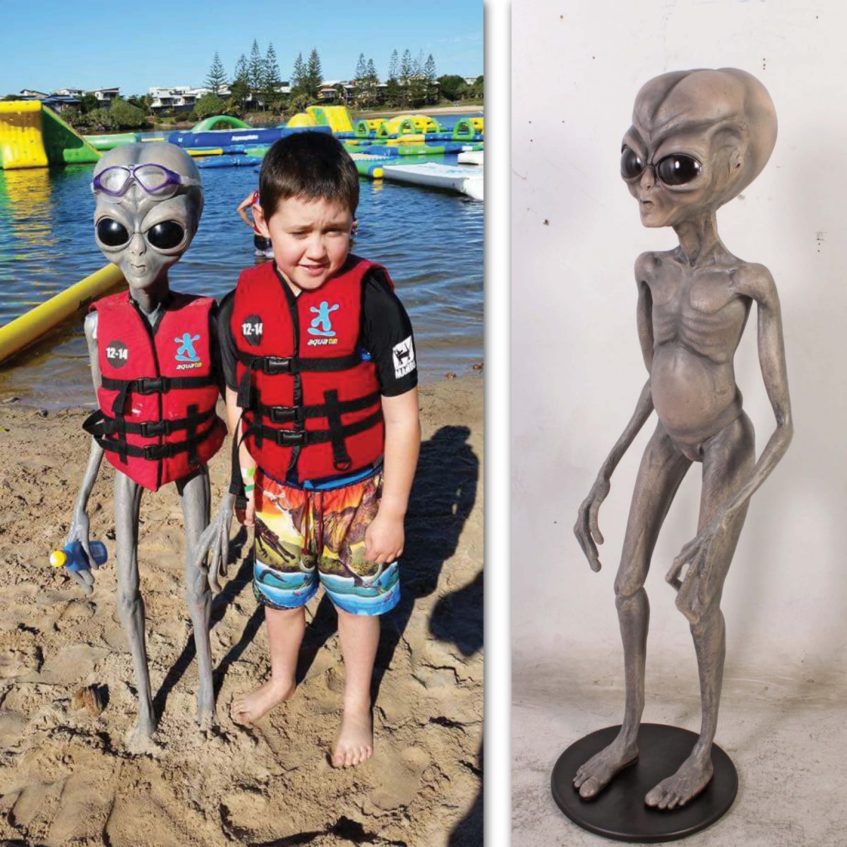 Natureworks Australia Alien 3d statue -140cm high