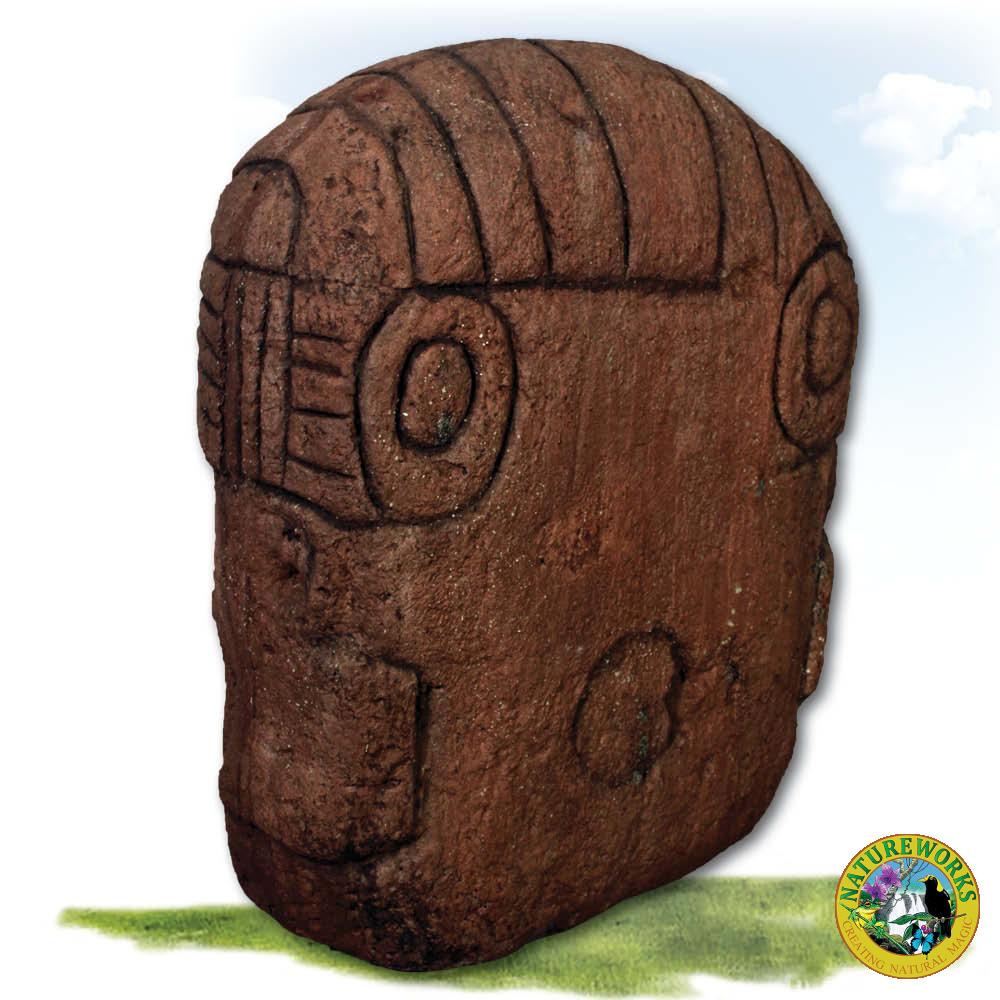 Natureworks Australia Olmec head - large - 100083 - Rear view