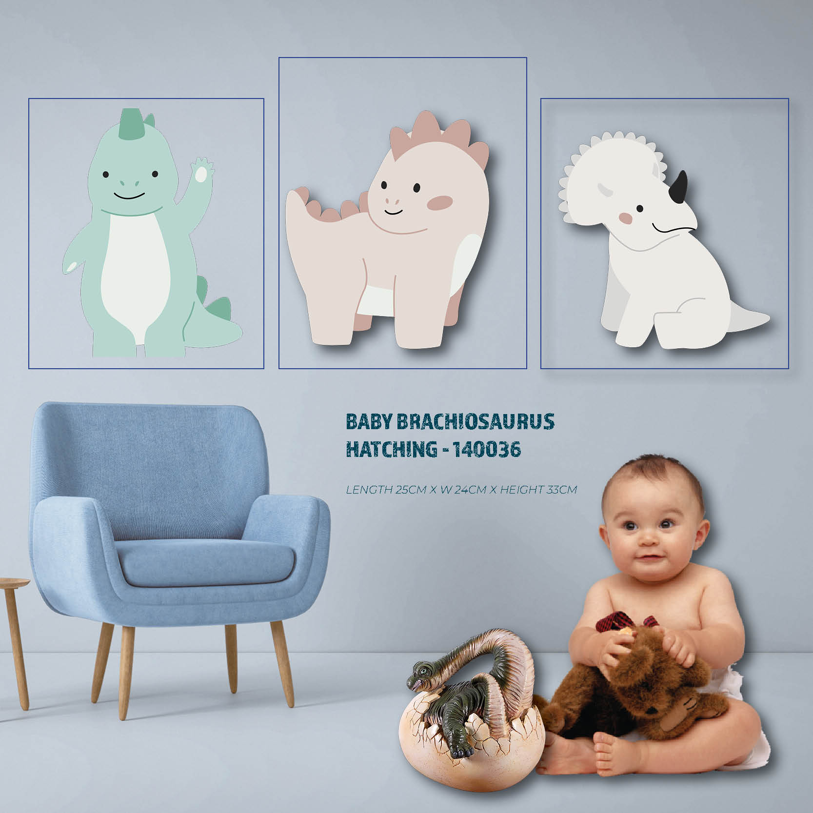 Natureworks Australia Brachiosaurus Baby Hatching - Image 4