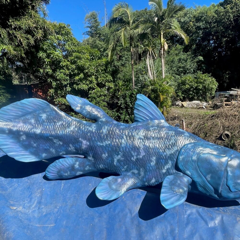 Coelacanth photo - by Natureworks Artists - Side view
