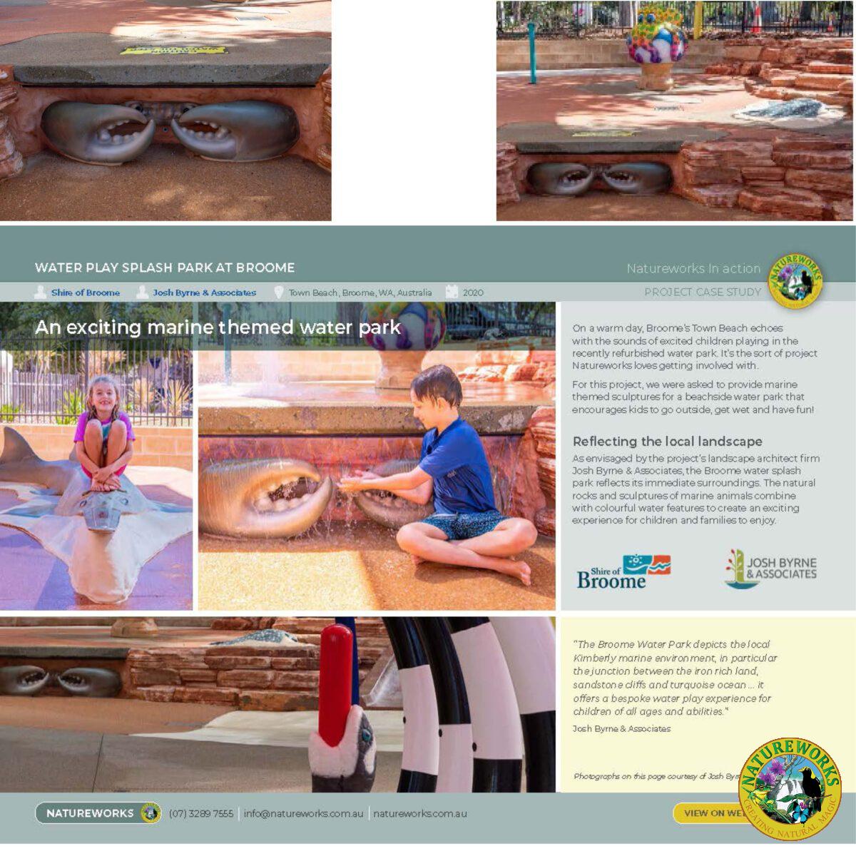 Natureworks Australia Crab 6ft - 100013 - Shown in Broom splash park