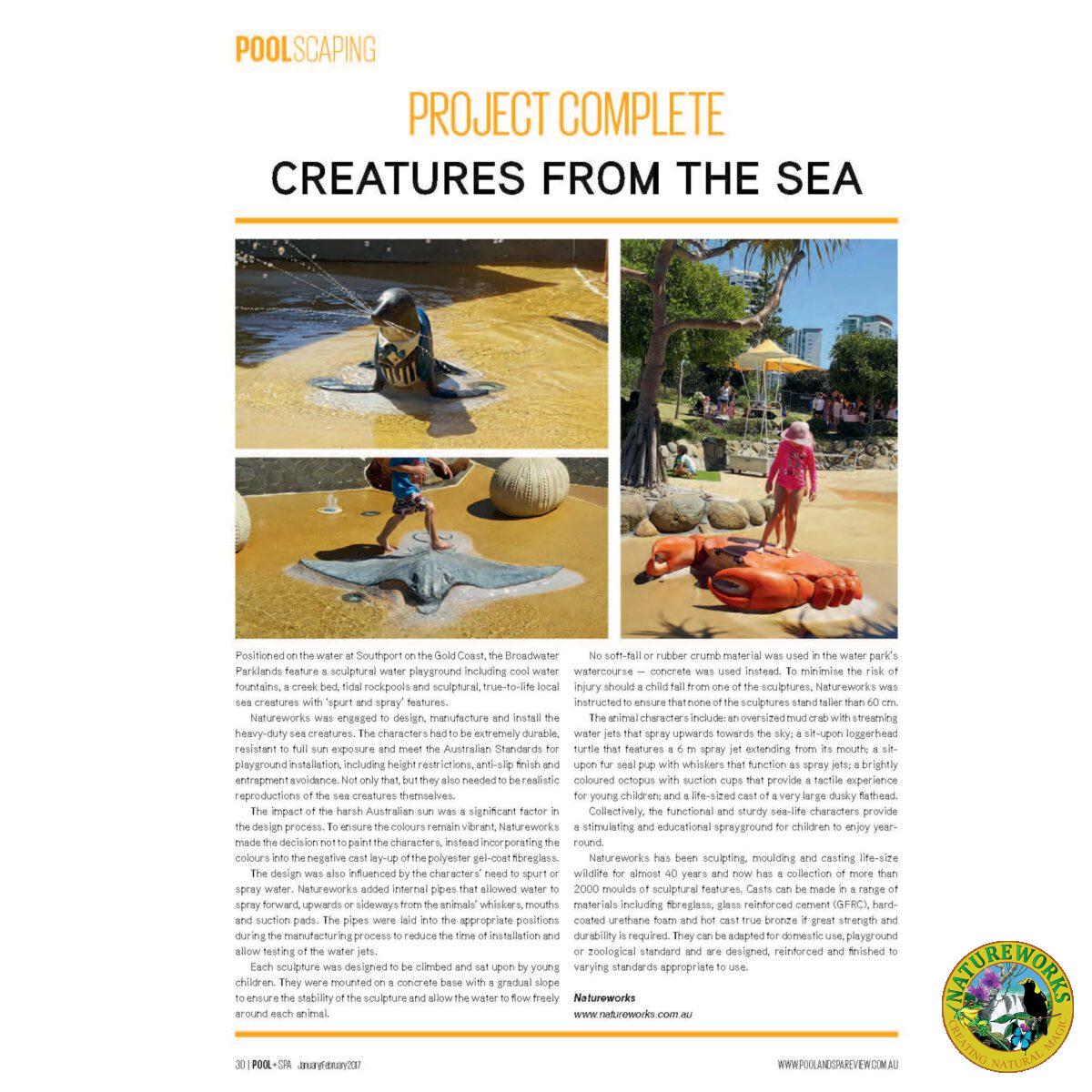 Natureworks Australia Crab 6ft - 100013 - Shown in Browadwater parklands water play