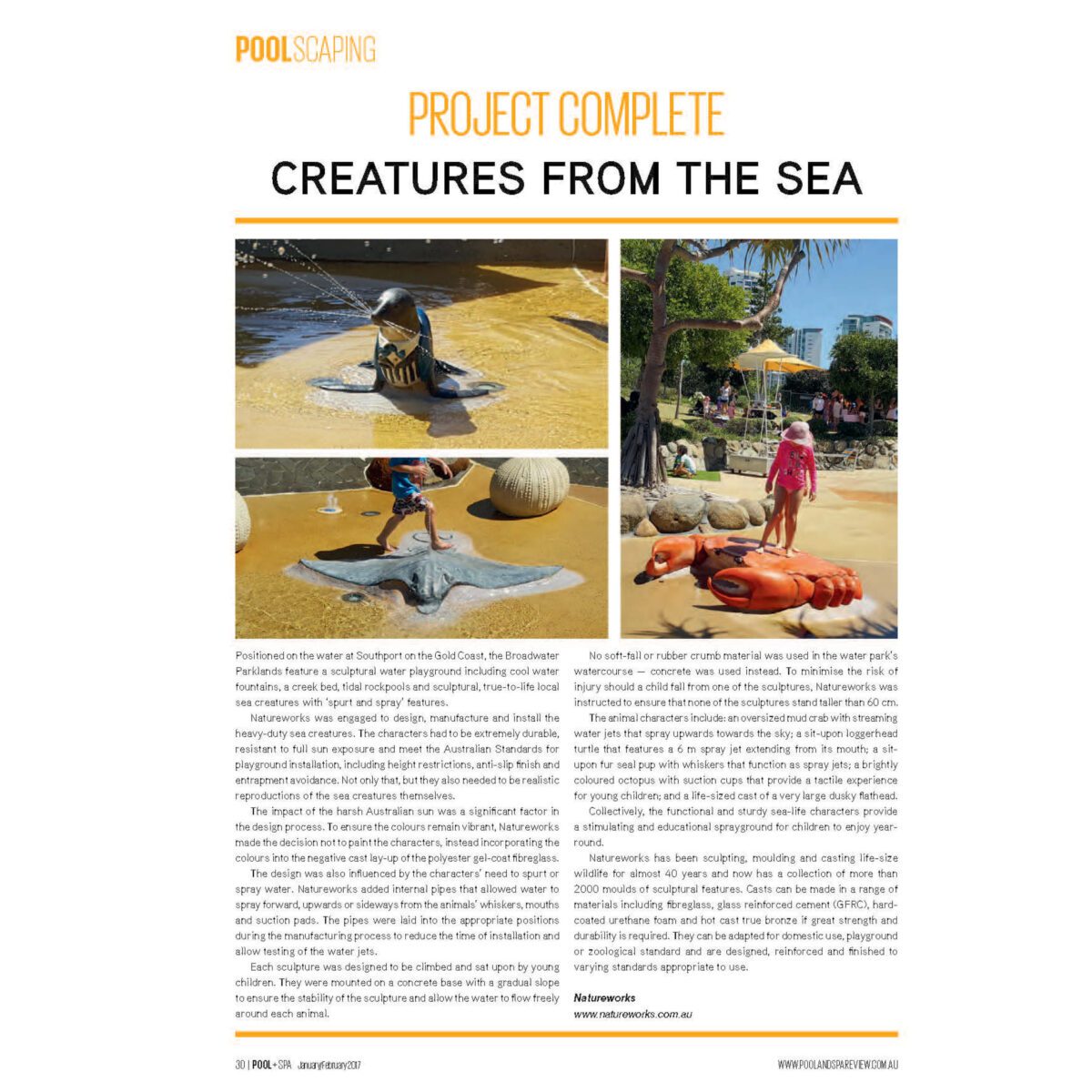 Natureworks Australia Crab 6ft - 100013 - Shown in Browadwater parklands water play