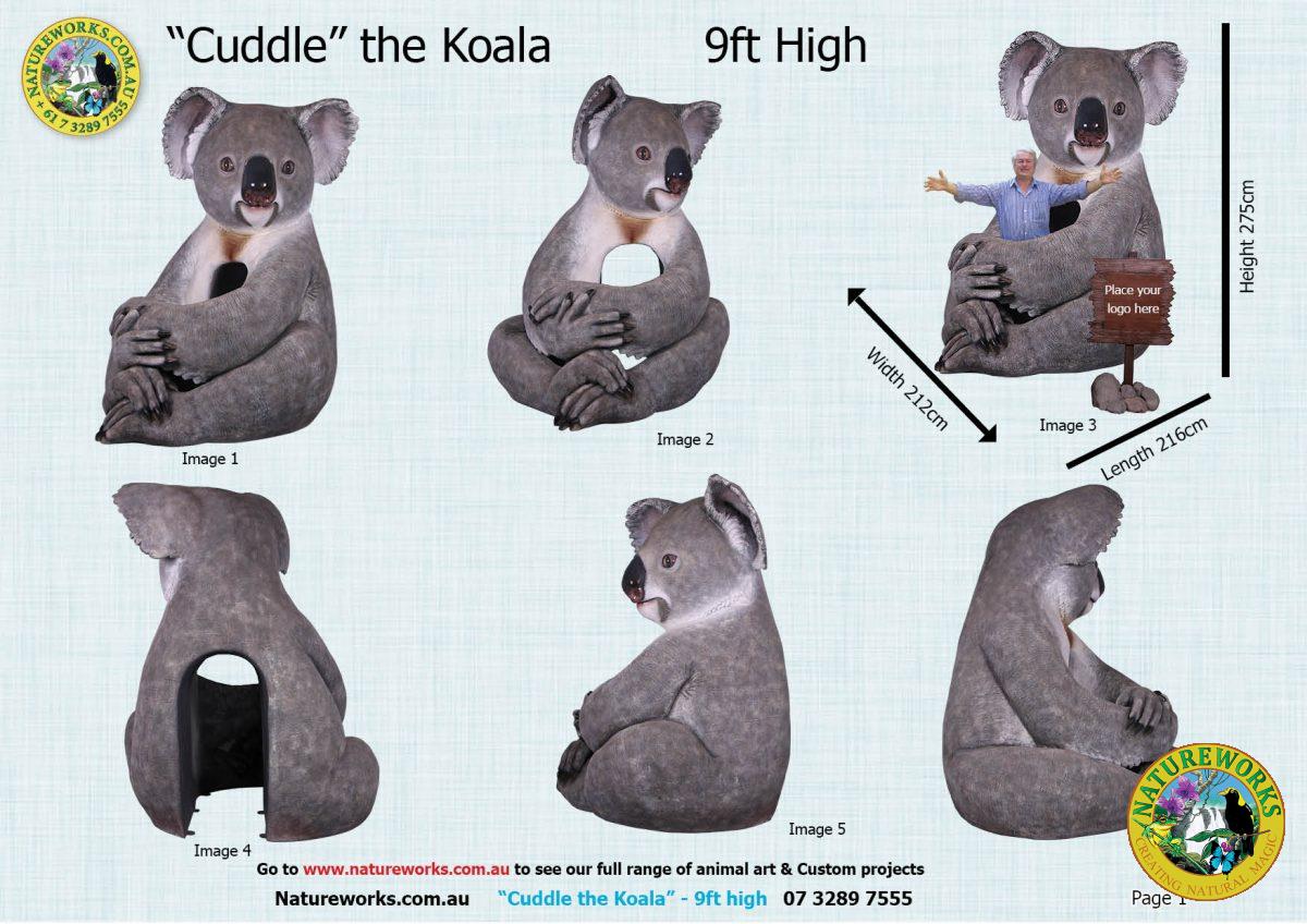 Natureworks Australia Natureworks Cuddle the Koala various views