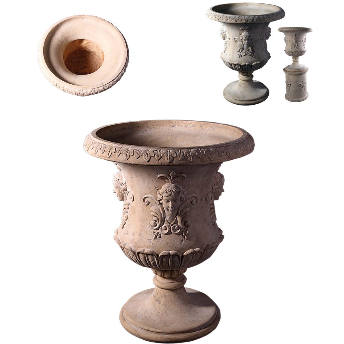 Natureworks Australia Flora Urn - Large - very elegant and lightweight but sturdy - 080091RS - base also available