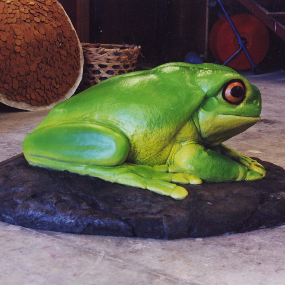 Giant Green Tree Frog On Rock - Image 7