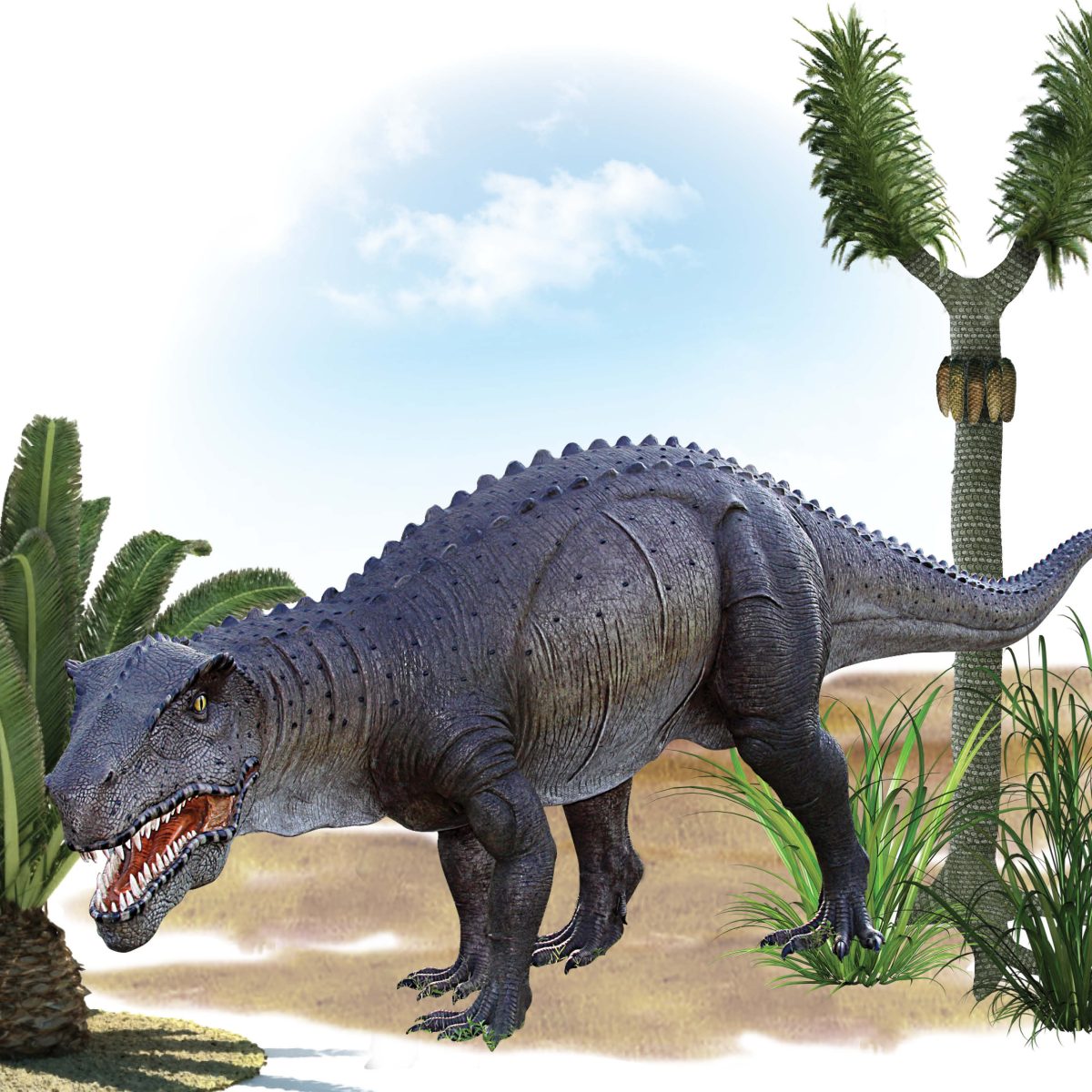 Natureworks Australia Postosuchus Dinosaur - Prehistoric crocodile-like features - 120013