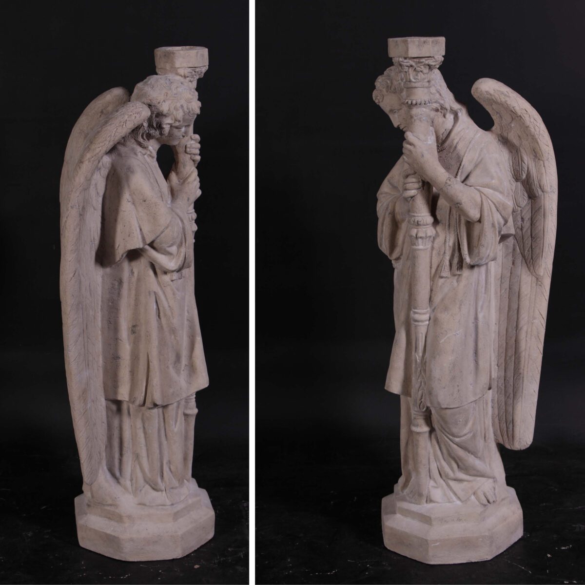 Natureworks Australia San Gabriel - Torchiere - Free standing - Roman stone - candle holder - 030711RS - Right