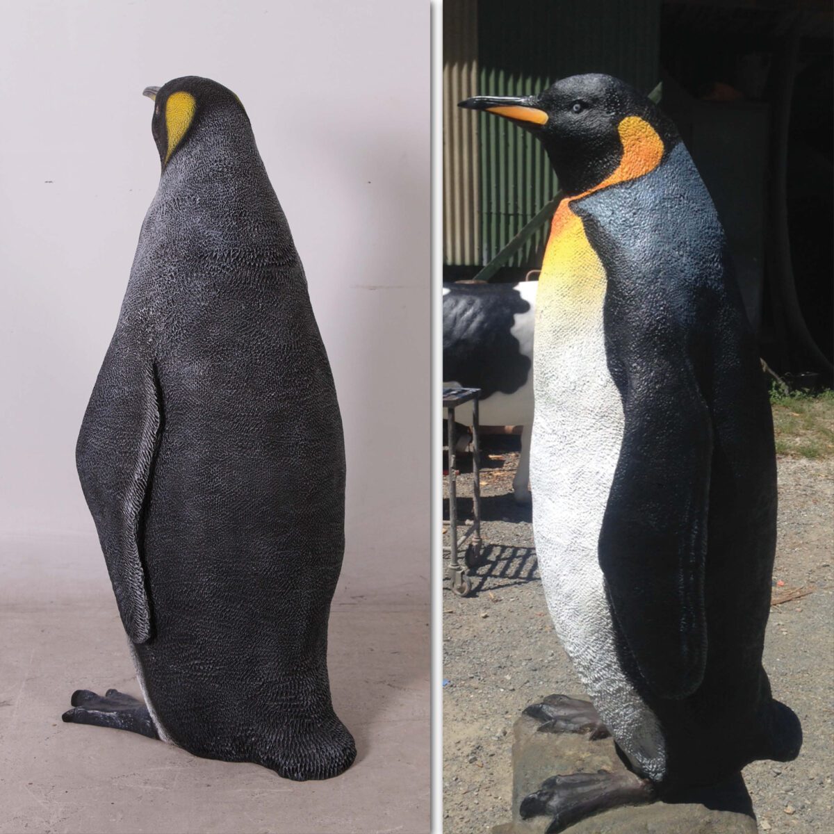 Natureworks Australia Penguin King - 100068 - standing with head up 3ft high - rear view