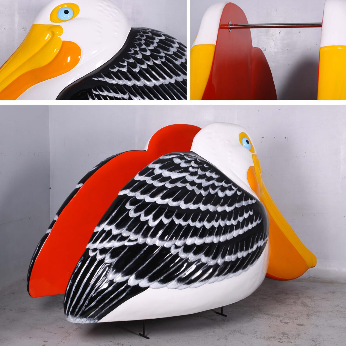 Natureworks Australia Playground Theming - Certified play - Pelican slide 120012- showing various views