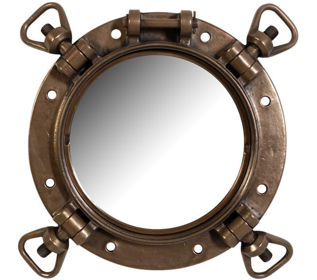 Porthole With Mirror in Bronze