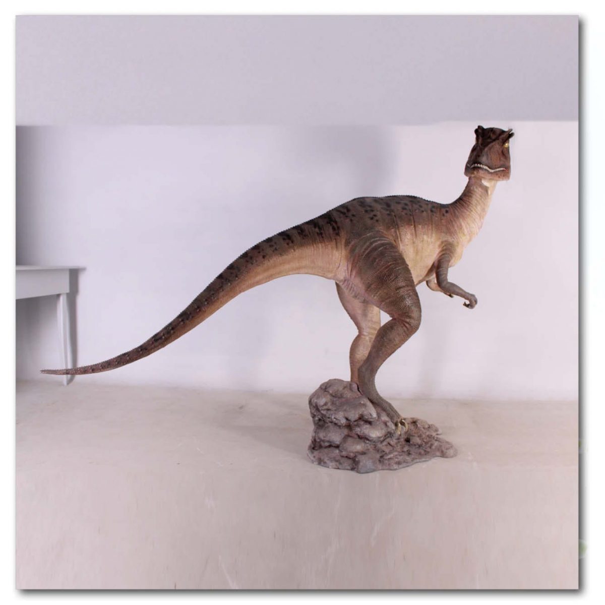 Natureworks Australia Prehistoric Dinosaur sculpture Allosaurs dinosaur mouth closed Product Image V px px