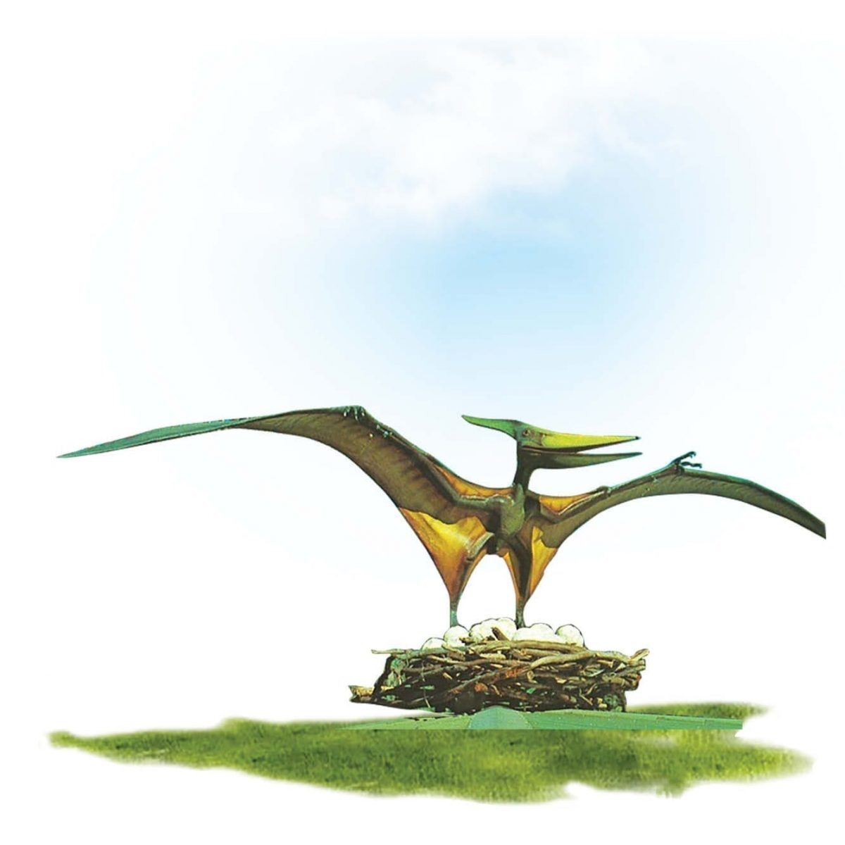 Natureworks Australia Prehistoric Dinosaur sculpture Pteranodon hanging m wing span Product Image V px px