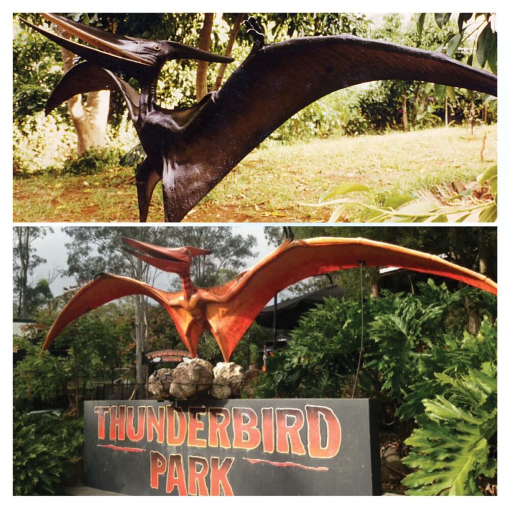 Prehistoric Dinosaur sculpture Pteranodon hanging m wing span Product Image V px px