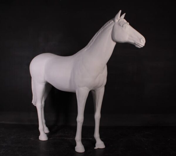 Primed Horse Statues for Gardens