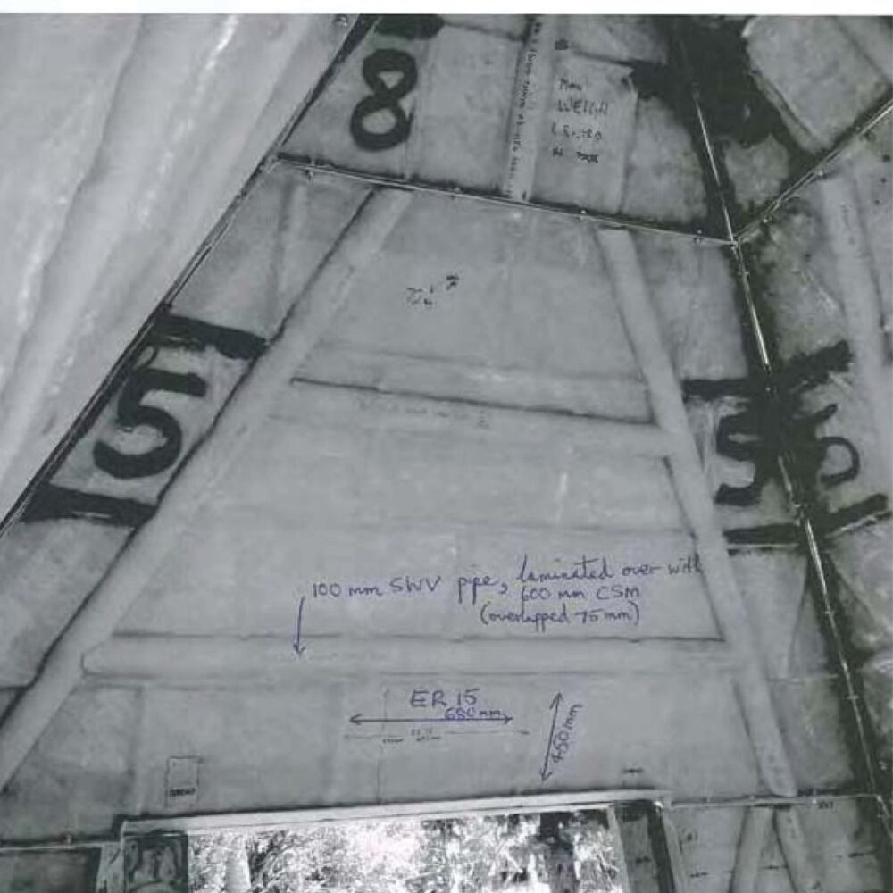 Pyramid - 7 metre base. Showningengineers details