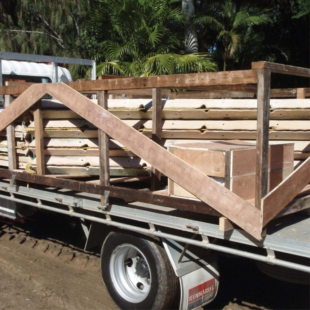 Pyramid Crate made for back of truck to transport Pyramid kit panels