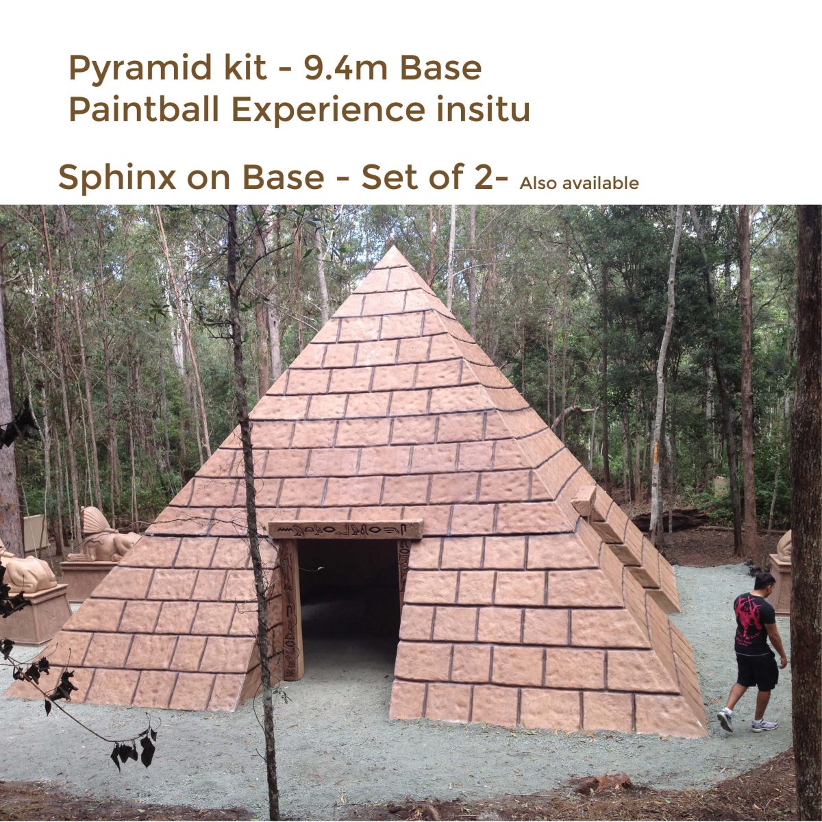 Natureworks Australia Pyramid 9.4m high shown completed -
