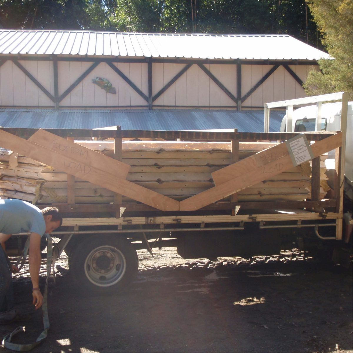 Natureworks Australia Pyramid kit panels loaded onto truck