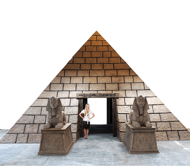 Natureworks Australia Pyramid m base with girl and sphinx