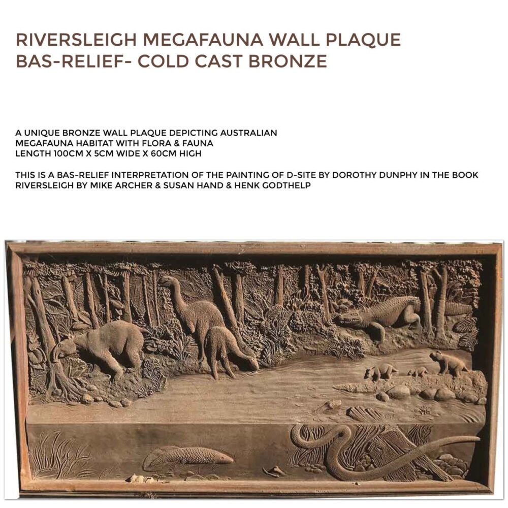 Riversleigh Megafauna Wall Plaque - Bas relief