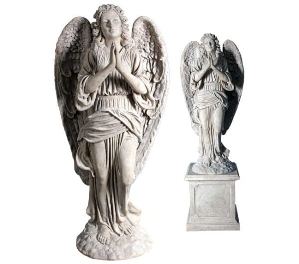 Roman Stone Angel Praying Sculpture