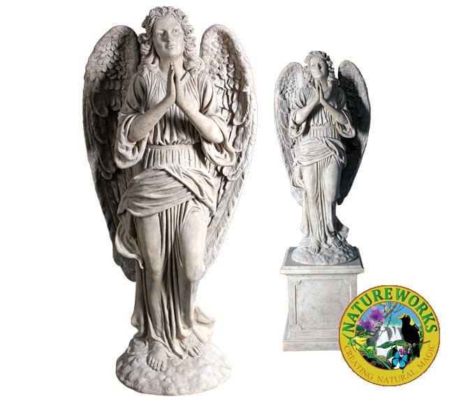 Roman Stone Angel Praying Sculpture