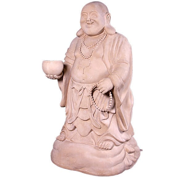 Roman Stone Laughing buddha Statue