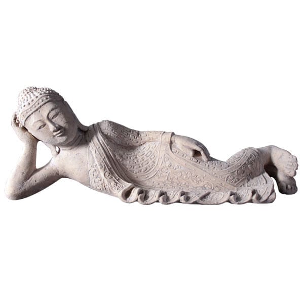 Roman Stone Lying Buddha Statue