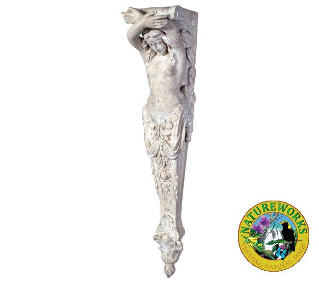 Roman Stone Pillaster Lady