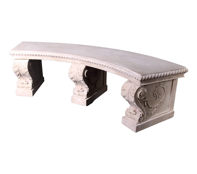 Roman Stone Royal Garden Bench