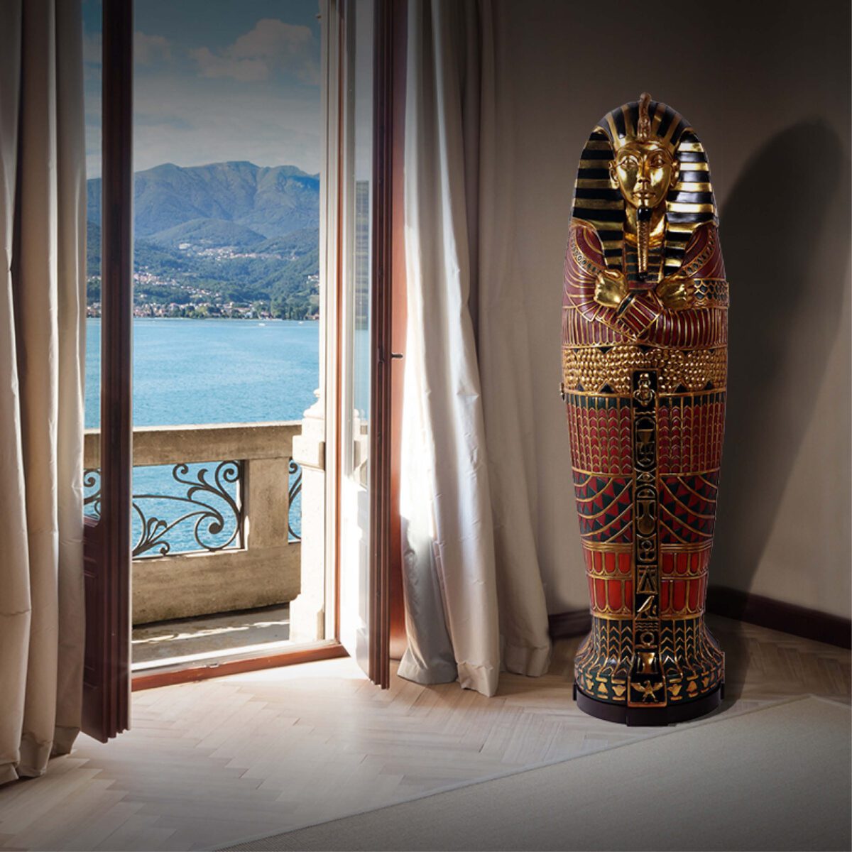 Natureworks Australia Egyptian Sarcophagus King 6ft - FOSAC shown in room