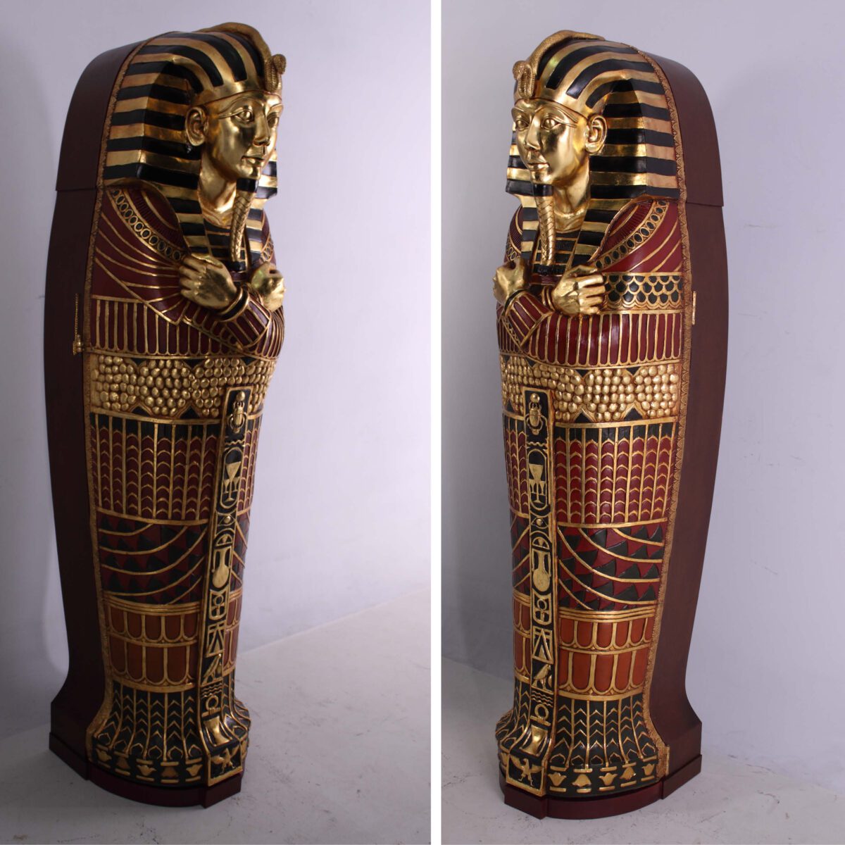 Natureworks Australia Egyptian Sarcophagus King 6ft - FOSAC angle view and depth of cabinet