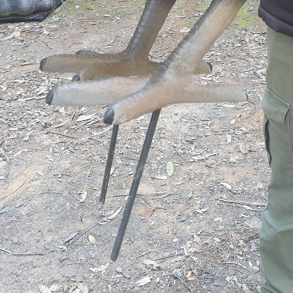 Natureworks Australia Scrub or Bush Turkey Sculpture - photo - various views