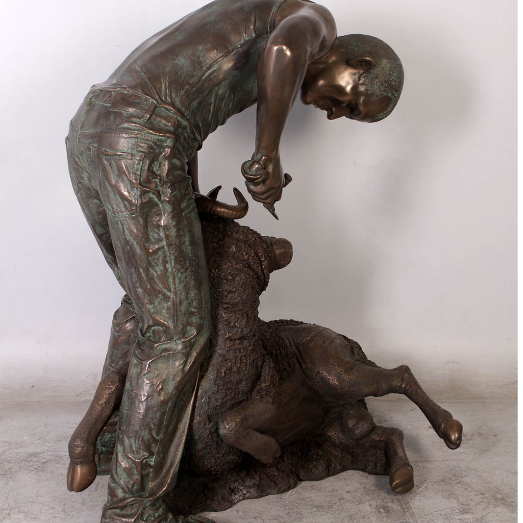 Natureworks Australia Sheep Shearer - Showing Rear angle view- Bronze finish-110072B-V3