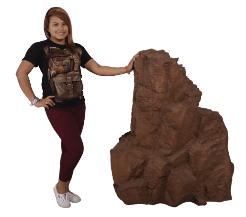 Siji Rock Large  Front View with girl