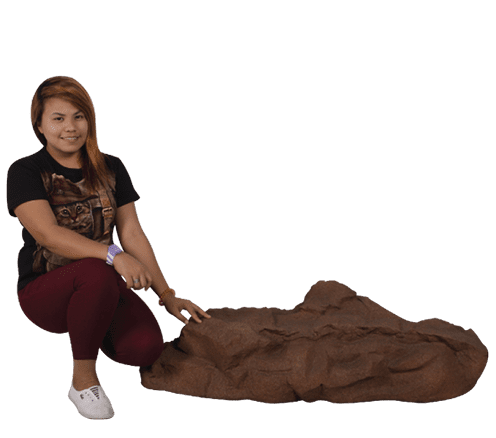 Natureworks Australia Siji Rock Medium Side View with girl