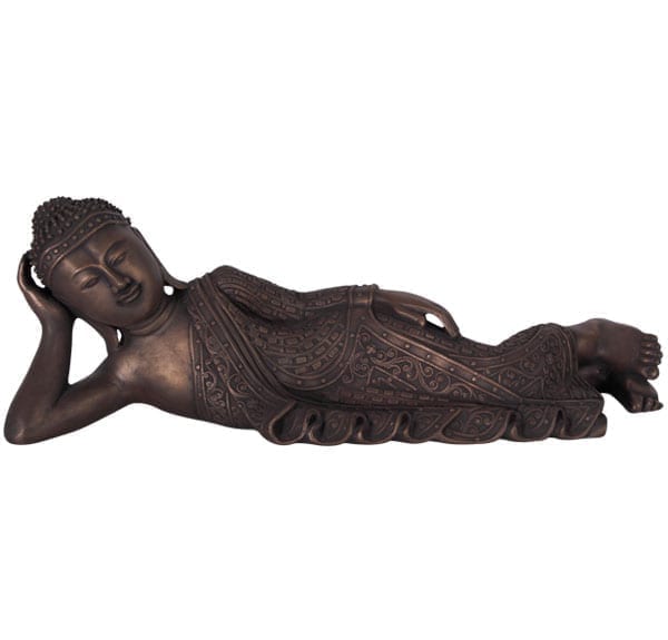 Sleeping Buddha Sculpture in Bronze