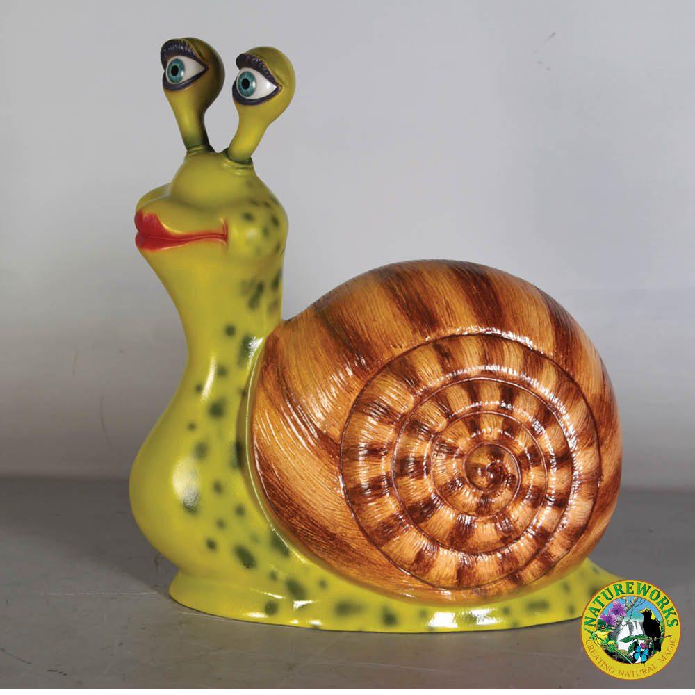 Natureworks Australia Snail - Female - Larger than lifesize - fibreglass statue -Side View
