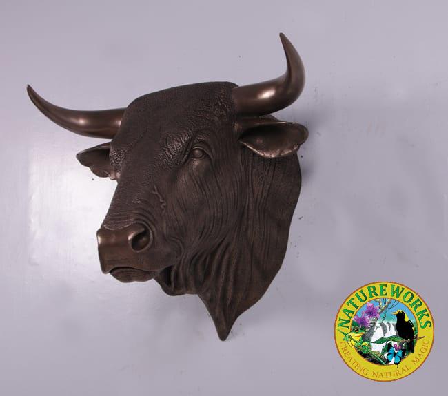 Natureworks Australia Spanish Bull Head Wall Mount Bronze B