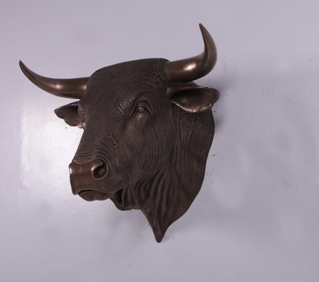 Natureworks Australia Spanish Bull Head Wall Mount Bronze B