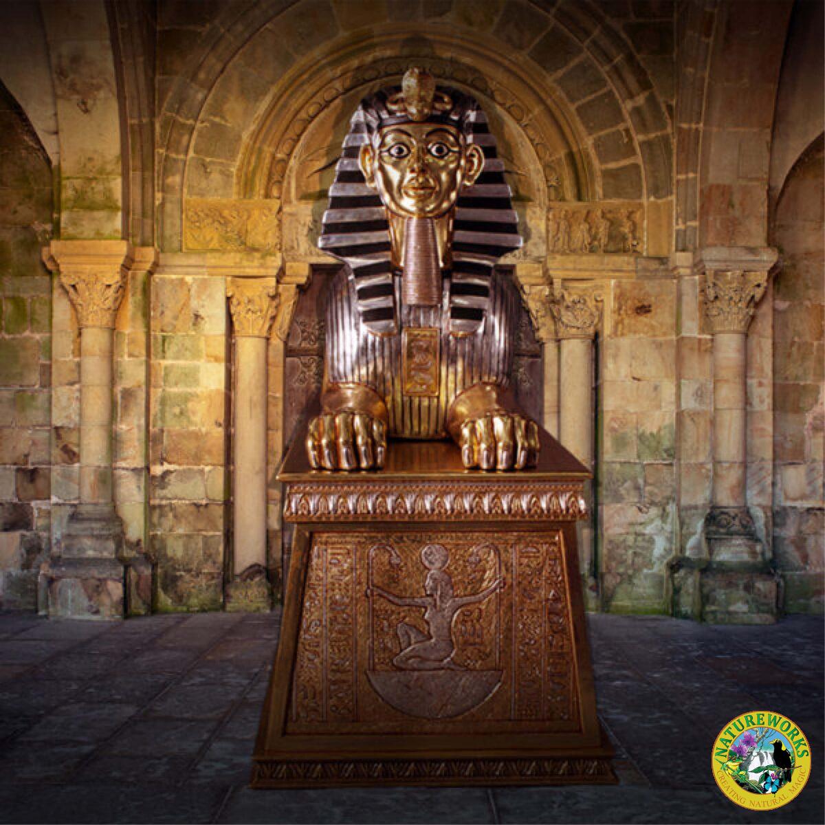 Natureworks Australia Egyptian Sphinx - Jumbo on Base - FL&SL - OTSPBGL&SL - shown with old build in background